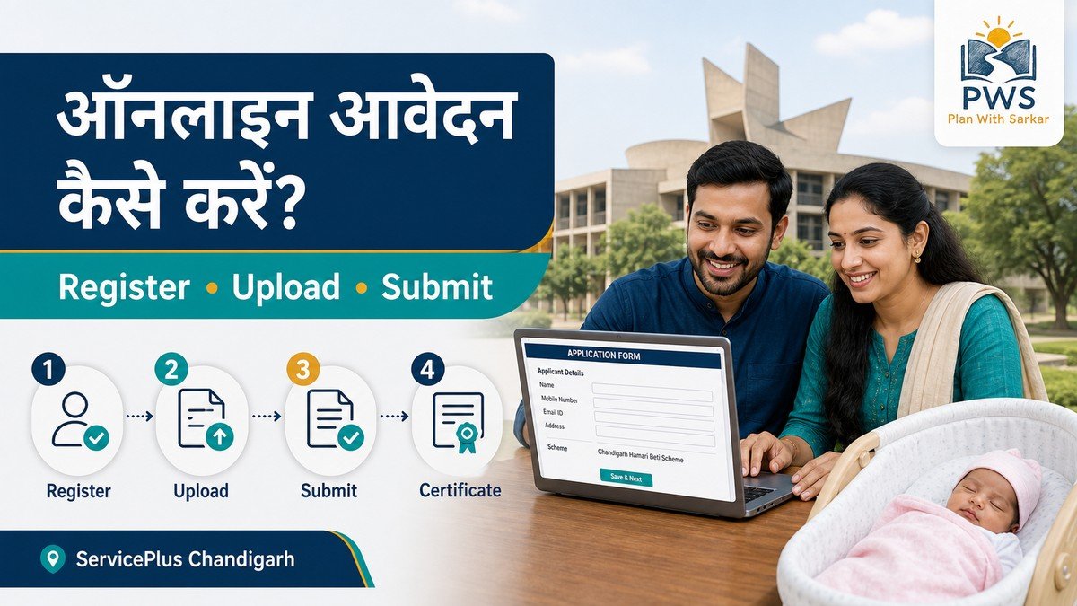 Chandigarh Hamari Beti Scheme online application on ServicePlus