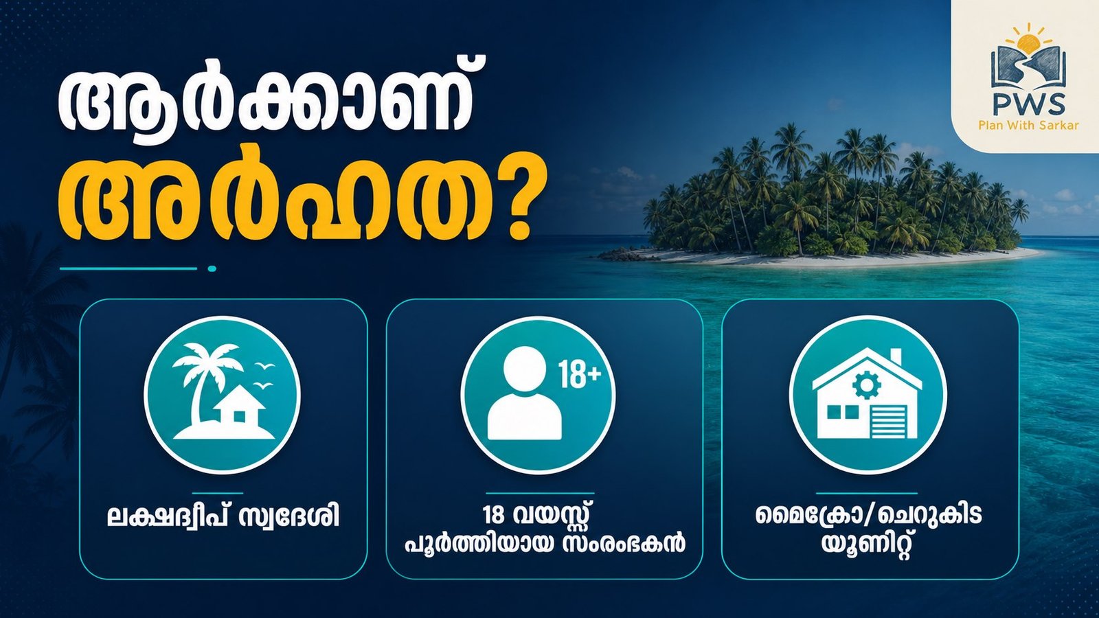 Lakshadweep Capital Investment Subsidy അർഹതയും മൈക്രോ ചെറുകിട യൂണിറ്റും