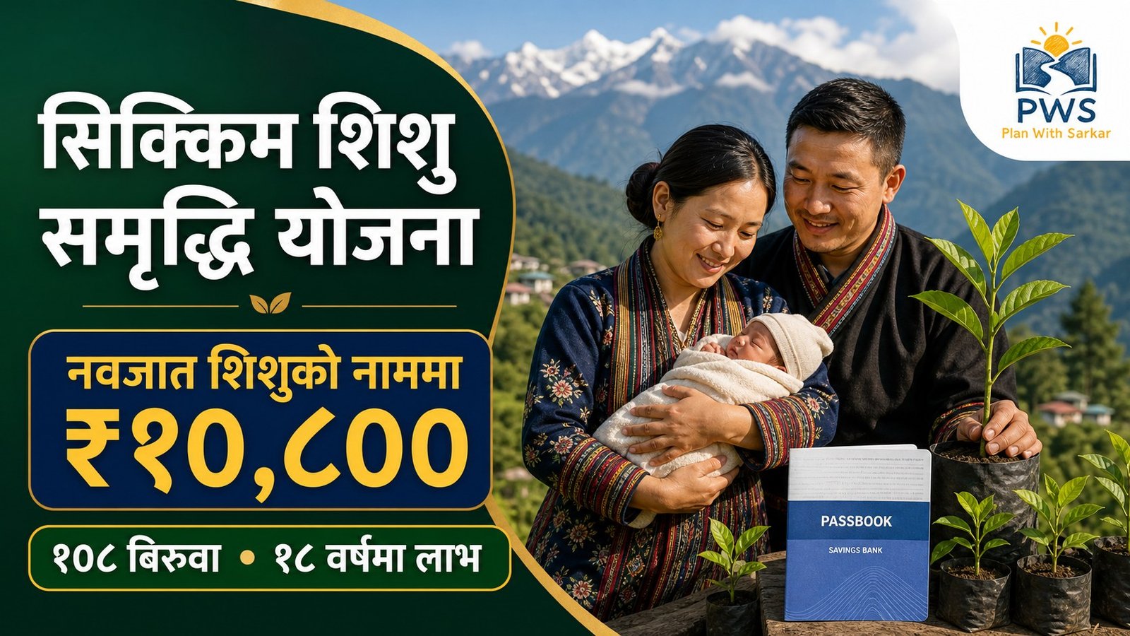 Sikkim Shishu Samriddhi Yojana अन्तर्गत नवजात शिशुका लागि ₹१०,८०० निक्षेप र १०८ बिरुवा